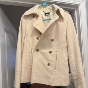 J. Crew Cream Peacoat